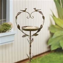 Heart Bird Feeder on Spike