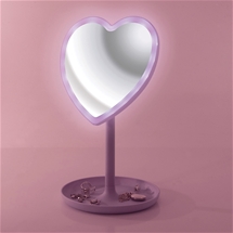 Light Up LED Heart Mirror