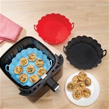 Silicone Air Fryer Baking Trays - Set of 3